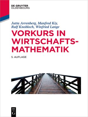 cover image of Vorkurs in Wirtschaftsmathematik